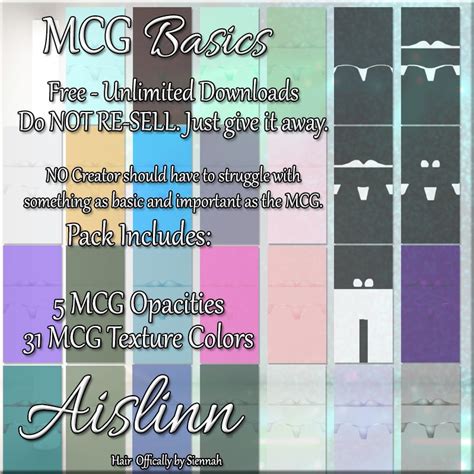 Mcg Basic Textures And Opacities For Imvu By Aislinn Payhip