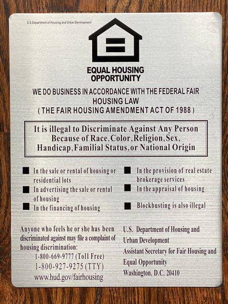 EQUAL HOUSING OPPORTUNITY SIGN | HPD SIGNS - THE OFFICIAL STORE