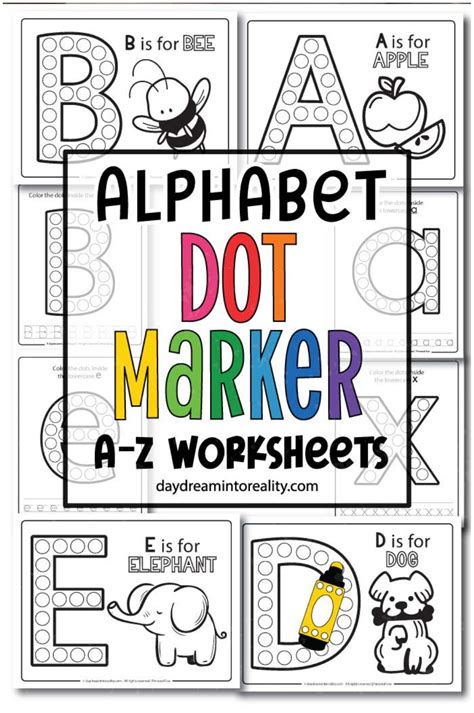 Free Pdf Alphabet Dot Marker Worksheets Color And Trace In 2024 Dot Markers Dot Marker