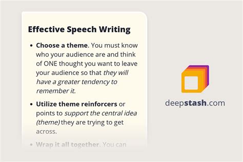 Effective Speech Writing - Deepstash