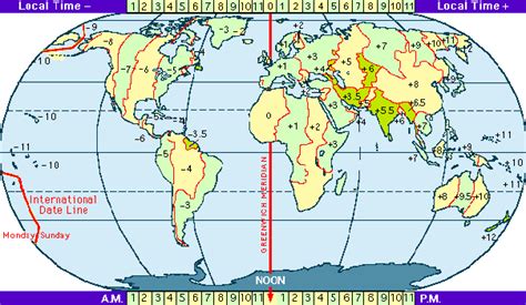 Greenwich Mean Time Map Time Zones Map World - Bank2home.com