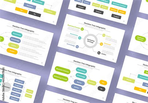 Decision Tree Infographic Template Layout Stock Template | Adobe Stock