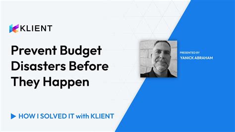 Prevent Budget Disasters Before They Happen How I Solved It With