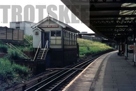 35mm Slide Br British Railways Scene View Willesden New Station Signal