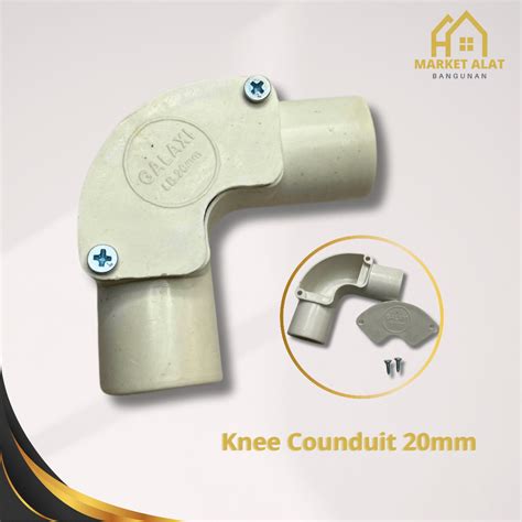 Jual Knee Conduit 20mm PVC Knie Keni Elbow L Bow Listrik 20 Mm