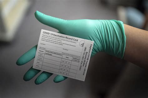 Vaccination Record Card For Category A Workers And Students