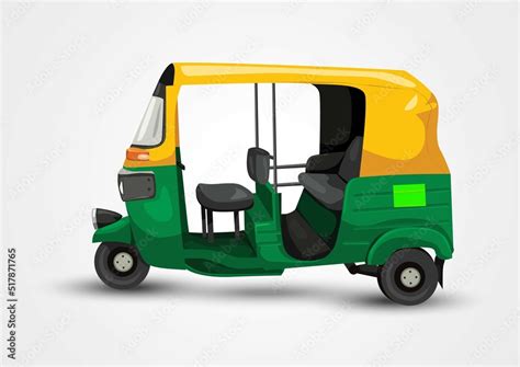 Indian Auto Rickshaw Vector Illustration Design Stock Vector Adobe Stock