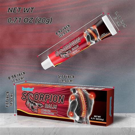 Sumifun 20g Pc Scorpion Venom Pain Relief Cream Muscle Pain Balm Shoulder Neck Waist Arthritis