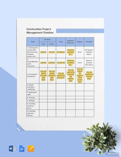 39+ Project Timeline Examples - Word, PDF, Docs | Free & Premium Templates