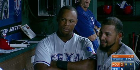 Beltre-Andrus staredown all in good fun