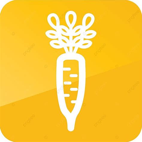 Daikon Outline Icon Vegetable Root Vector Healthy Root Radish Vector