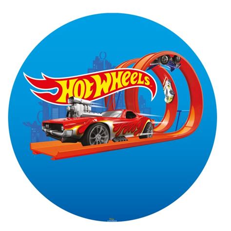 Painel De Festa Redondo Sublimado Em Tecido Tema Hot Wheels Licenciado Shopee Brasil