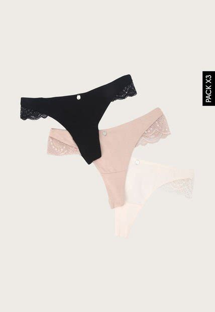 Pantie X3 Negro Marfil Nude Lili Pink Compra Ahora Dafiti Colombia