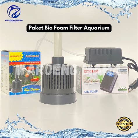 Jual Paket Filter Internal Bio Foam Sponge Filter Aquarium Set Filter