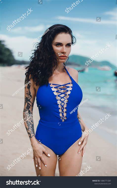 Happy Beach Sexy Bikini Body Woman Stock Photo Shutterstock