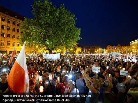 PPT - Thousands protest as Poland's Senate passes contested judiciary bil PowerPoint