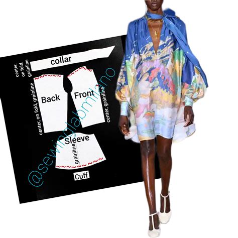 Gathered Dress With Pussy Bow Collar Sewing Lab Milano