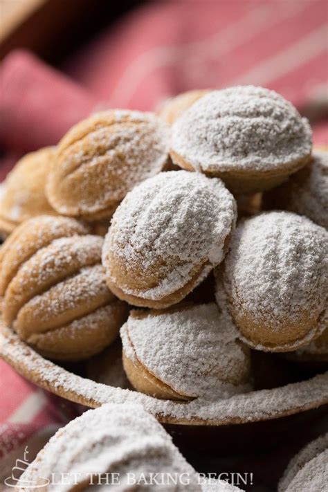 Oreshki Or Walnut Shaped Cookies Are Traditional Russian Cookies And