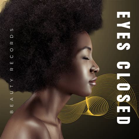 Profile Of Black Woman With Yellow Graphic Lines Online Album Cover Template Vistacreate