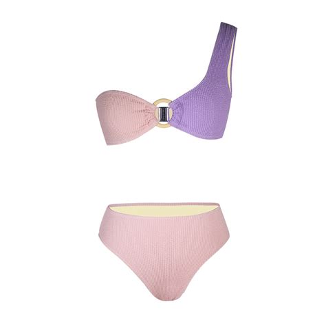 Oceanmystery2022 nuevo bikini sexy con contraste de color traje de baño deportivo dividido