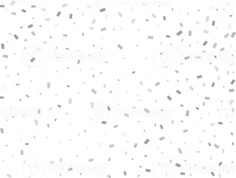 Holiday Rectangular Silver Confetti Png