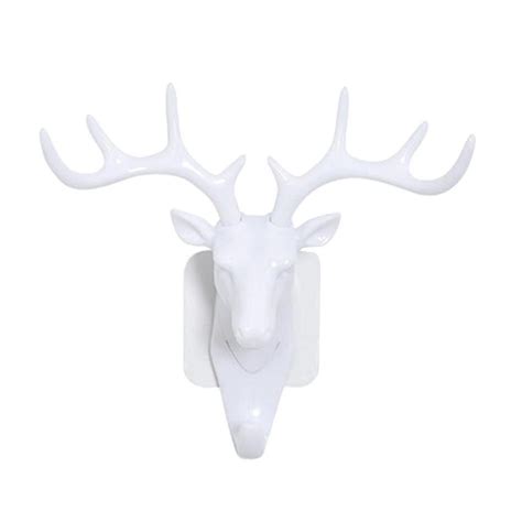 Buy Fashion Creative Self Adhesive Keys Holder Deer Head Hanger Wall