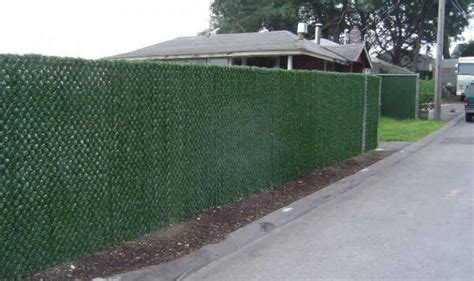 Chain Link Hedge Slats Privacy Fence Chain Link Fence Toronto