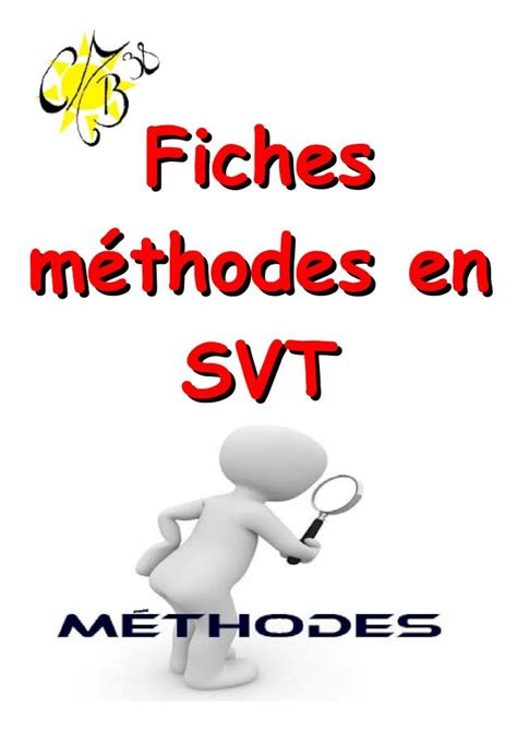 Pdf Fiches M Thodes En Svtthodes Svt Cmb Pdffiche M Thode Les