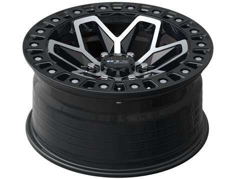 RTX Off Road Machined Gloss Black Zion Wheel 082987 RealTruck