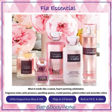 Original BBW ATW BBW Bath Body Works A THOUSAND WISHES Collection Shopee Malaysia