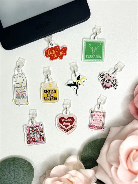 Kindle Charms | Kindle Accessories | Bookish Gifts | Mini Keychains ...