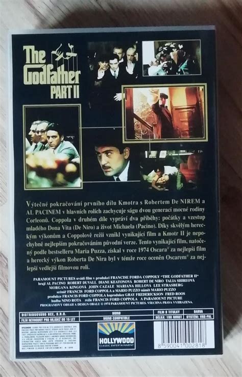 Vhs Al Pacino The Godfather Kmotr Ii Aukro