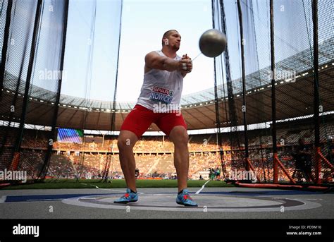 Polands Wojciech Nowicki In The Mens Hammer Throw Final During Day