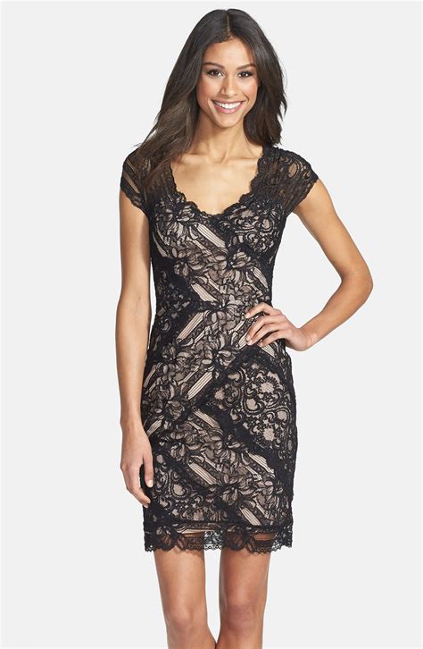 Nicole Miller Stretch Lace Body Con Dress Nordstrom