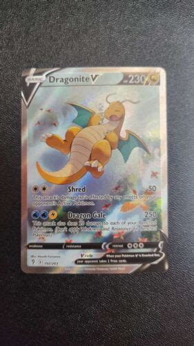 Dragonite V 192203 Evolving Skies Alternate Alt Art English Pokémon