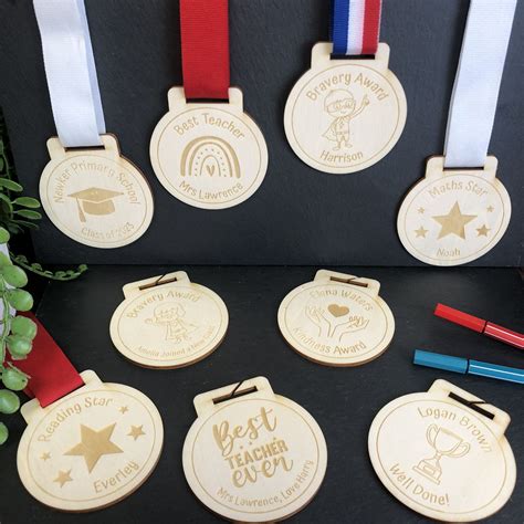 Personalised Bravery Super Boy Wooden Medal – North East Trophies