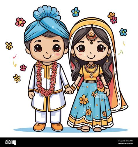 Indian Wedding Clipart Bride And Groom