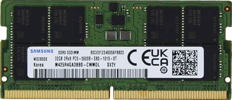 Samsung M425R4GA3BB0-CWM0L 32GB DDR5 Dual Rank x8 ECC Laptop Memory ...