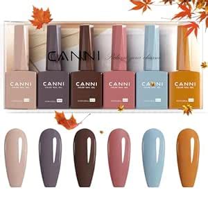 Amazon CANNI Ml Hema Free Gel Nail Polish Set Pcs Nude Colors