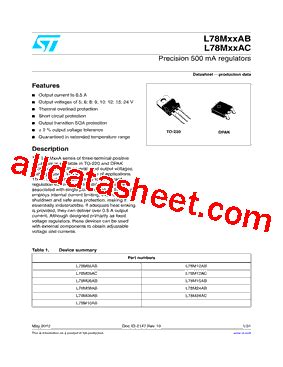 L M Acdt Tr Datasheet Pdf Stmicroelectronics