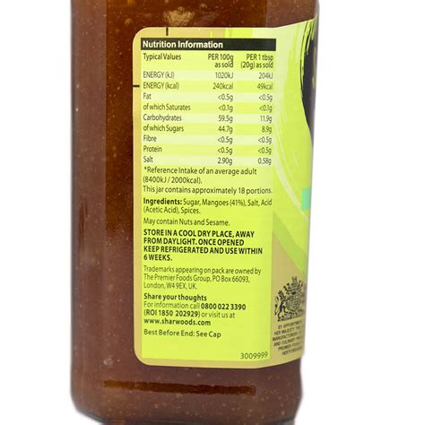 Sharwood S Mango Chutney Mild 360g