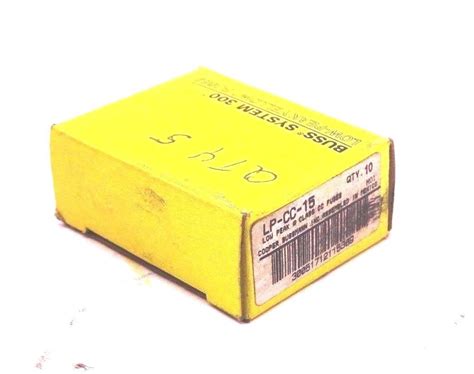 5 NEW COOPER BUSSMANN LP-CC-15 FUSES LPCC15 – SB Industrial Supply, Inc.