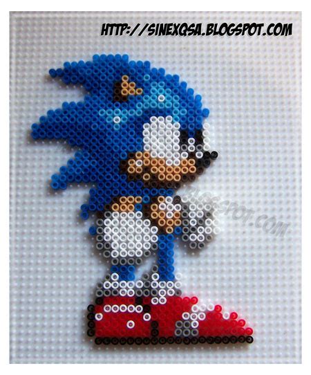 Hama Bead Sonic By Sinexqsa On Deviantart