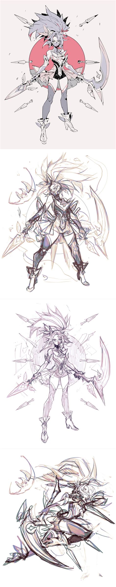 Star Guardians Akali Sketches Rakalimains