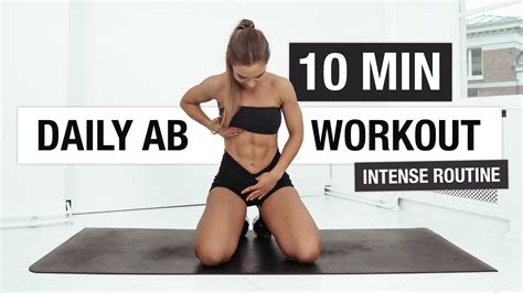 10 Min Intense Ab Workout No Rest Youtube