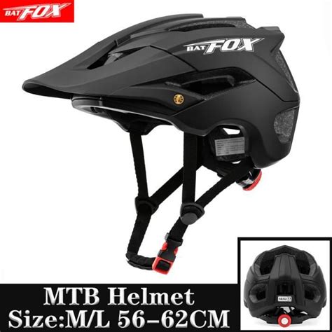 Casque De V Lo Vtt Haute Qualit Pour Homme Batfox Black