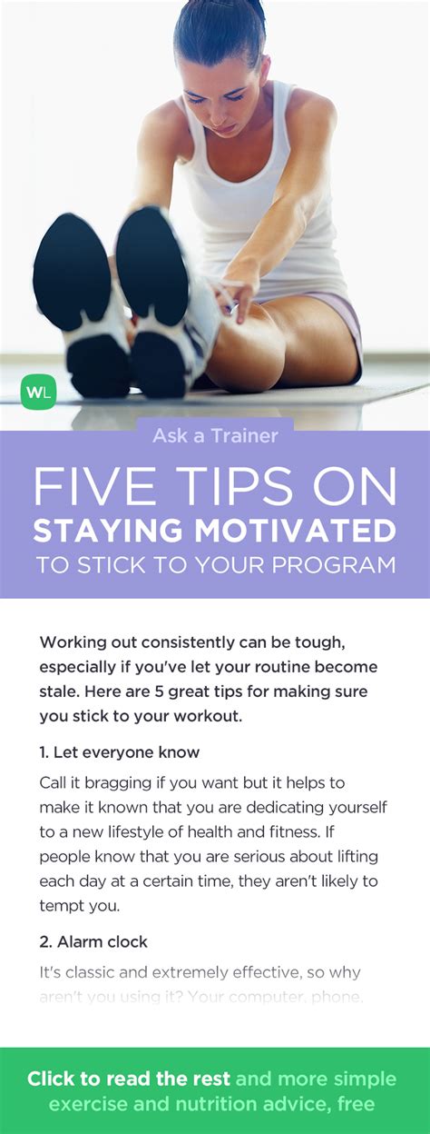 How Can I Stay Motivated To Stick To My Workout Program Ask A Trainer