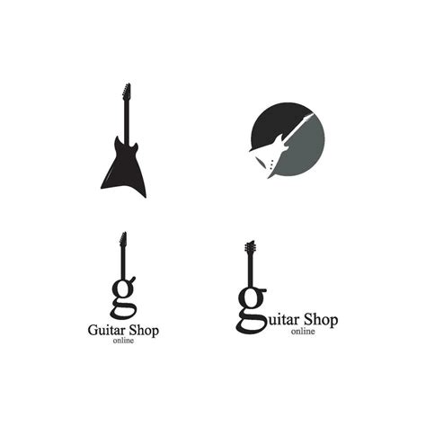 Guitar Logo Vector 25558319 Vector Art At Vecteezy