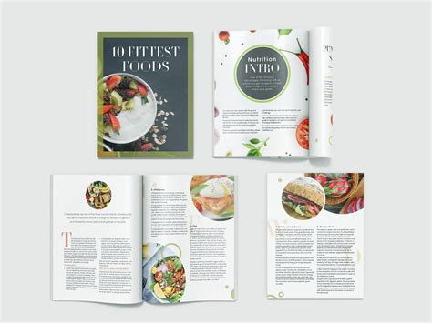 Recipe Book Healthy Nutrition Book Behance