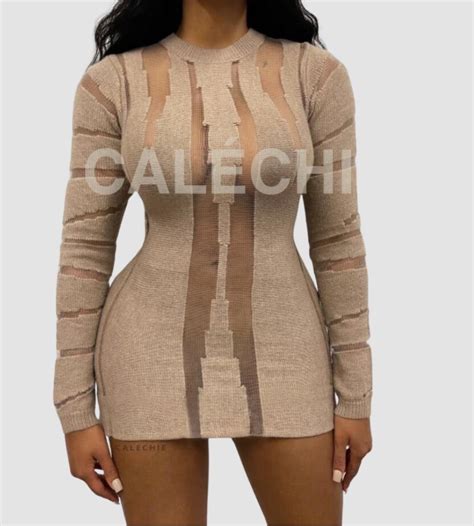 Illusion Knit Mini Sample Sale Medium Nude Teenage Fashion Outfits Cute Simple Outfits